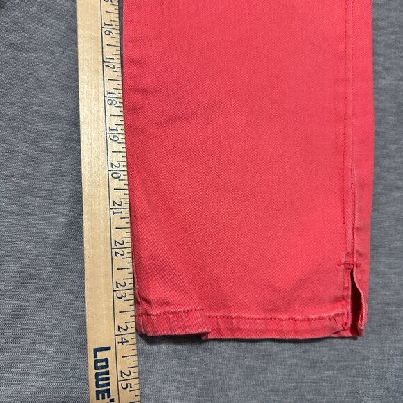 Chico's Jeans Womens Size 1.5 (32x24) Crop Platinum Coral Red Stretch pants - Picture 10 of 16